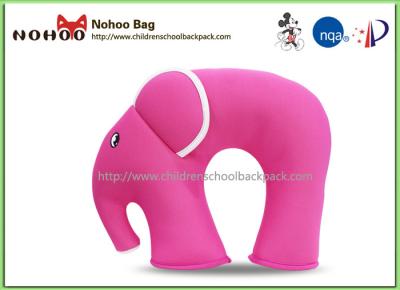 China 3D Cartoon Pink Elephant Neck Pillow For Baby Neoprene Material for sale