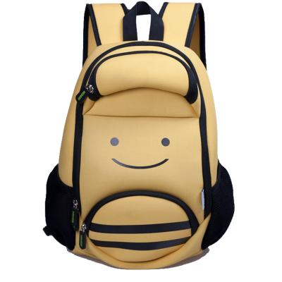 China Mochila del niño de la cara de la sonrisa pequeña, mochilas de encargo de los niños para los preescolares en venta