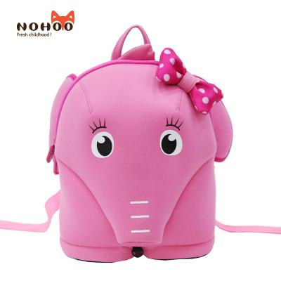 China 3D Cartoon elephant for kids todder boys girls backpack with strap for sale