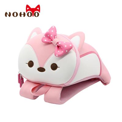 China New preschool  toddler backpack anti-lost backpack cartoon pink fox for sale