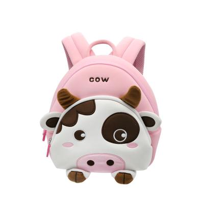 China NHB146 new design cute cow lightweight neoprene kids animal backpack factory for sale