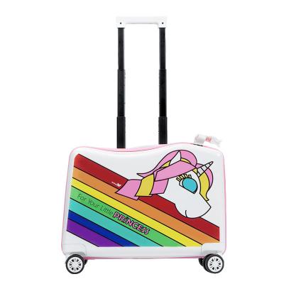 China NHL021-6 Nohoo PC children trolley case scooter hard case cartoon luggage 20 inch for sale