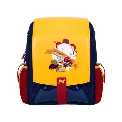 China NHZ021-8 new arrival PU and polyester waterproof lightweight primary school student school backpack sets for sale