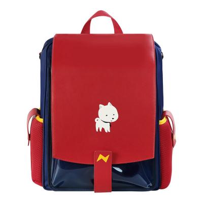 China Nuevos bolsos de escuela de los niños del estudiante del bolso del doble del poliéster del PVC de la PU del bolso de escuela del diseño de Nohoo en venta