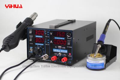 China YIHUA 853D 1A with 5V Output USB interface has Auto / Manual conversion function 3in1 Soldering Station for sale