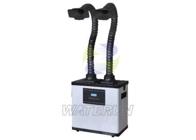 China Long Life Span White Chemical Fume Extractor with Free-standing Ducts / Double Arms for sale