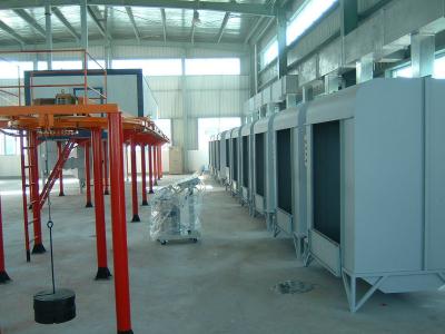 China Electrical Powder Coating Spray Painting Booths With Powder Recycling Machine for sale