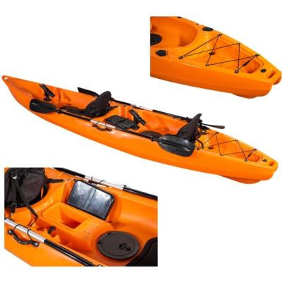 China Adults Single Caster Sit On Top Kayak Plastic Racing Double Kayak for sale