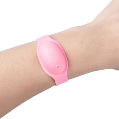 China Fit All Factory Supply Custom Logo Silicone Wearable Hand Wristband NEW Refill Bottle Sanitizer Dispenser Wristband Band For Sale for sale