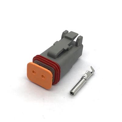 China DT06-2S Automotive Waterproof 2 Pin Deutsch DT Series Auto Connector for sale