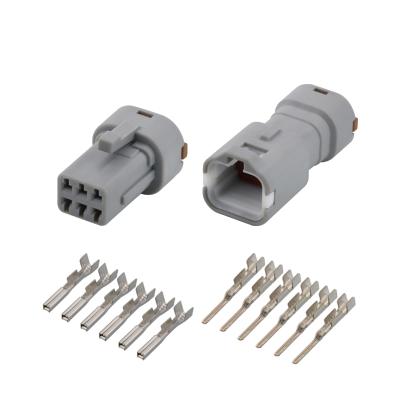 China MG644483-4 MG614130-4 6 Pin Automotive Electrical Wire Connector Waterproof Male Female for sale