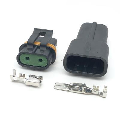 China 12033769 12034269 Automotive Delphi 2 Pin Male Female Metri-Pack 630 Series Waterproof Auto Connector For Buick Regal Electronic Fan for sale