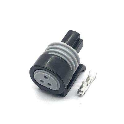 China 12110192 12065287 12078090 0441004 Delphi 3 Pin Automotive Fuel Pressure Sensor Connector Plug Car Waterproof Automotive Oil for sale