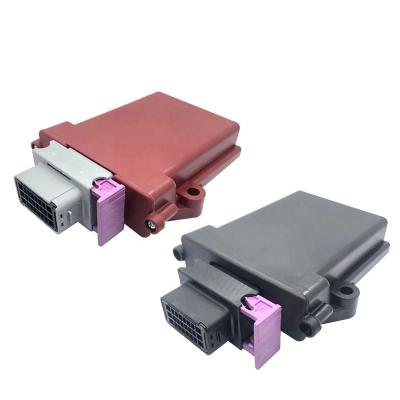 China 24 Pin Way Waterproof Automotive Pcb Enclosure Case Automotive ECU Plastic Boxes With FCI Connector for sale