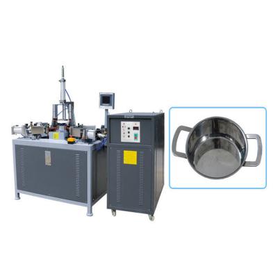 China Building Material Stores SS Pressure Cookware Ear Welding Machine For Nonstick Pan for sale