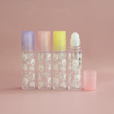 China Cosmetic Empty Roll On Lip Oil Tubes Display Printing Makeup Packaging Roll On Lip Gloss 6ml Roll On Bottle LH-001A for sale