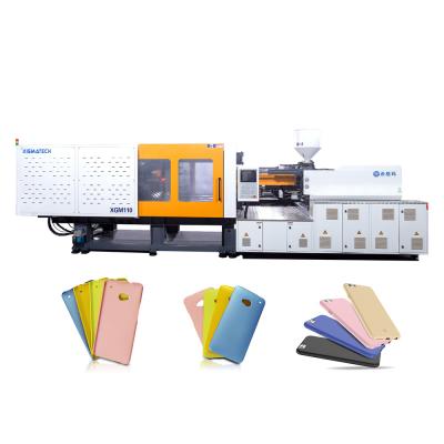 China Blue Orange High Efficiency Plastic Mobile Phone Case Injection Molding Machine for sale