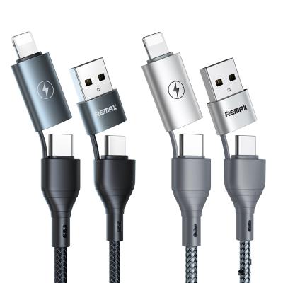 China MP3/MP4 Player Fast Charging Braided USB Cable Micro Cabo Kabel 4 in 1 USB Charger Kabel Data Transmission For iPhone for sale