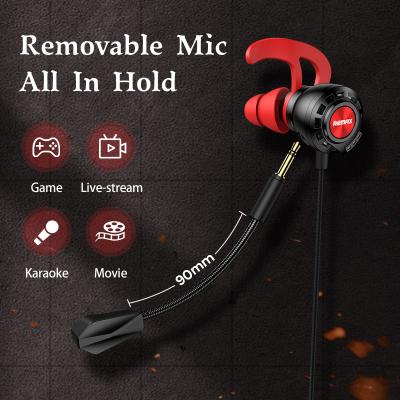 China In-Ear Remax Headphones Private Label Headphone Noise Canceling Wired Headphones for sale