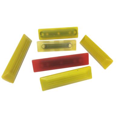 China Excavator Spare Parts 400mm Iron PU Rubber Pad Yellow Polyurethane Strip Track Screw Rubber Shoe Protective Track for sale