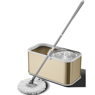 China Sustainable House Cleaning Mops Online Stainless Steel Broom Set With Easy Mop Handle for sale