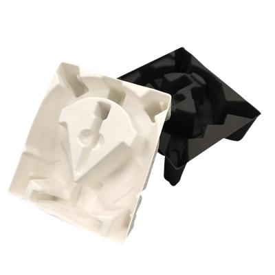 China Eco-friendly Biodegradable White Black Box Paper Tray Packaging Pulp Mold For Headphone Electronic Product for sale