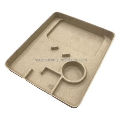 China Eco-Friend Paper Pulp Tray Inner Packaging Dry Press Molded Paper Pulp Tray for sale