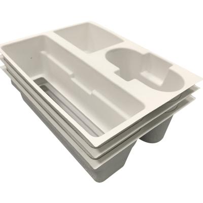 China Biodegradable And Eco-friendly Inner Packaging Wet Compostable Custom Electronics Inner Packaging Press Tray for sale