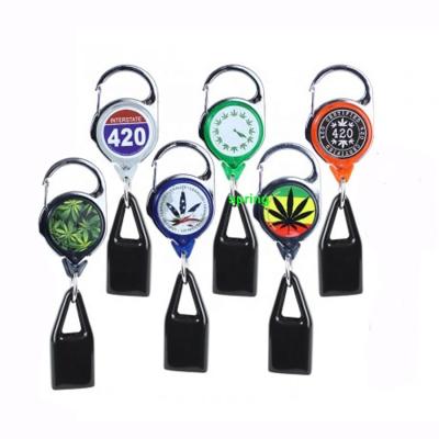 China Wholesale Plastic + Zinc Alloy Badge Lighter Holder Leash Clip Tobacco Shop Gift Key Chain Premium Accessories for sale