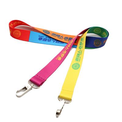 China Custom Logo Neck Lanyard With Metal Advertising Hangs /Promotion Sublimation Strap Polyester Lanyard for sale