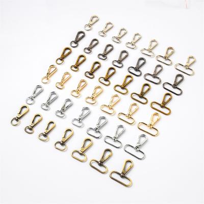 China Black Key Chain Wholesale Spring Plastic Bag Accessories Metal Luggage Metal Snap Hook Buckle for sale