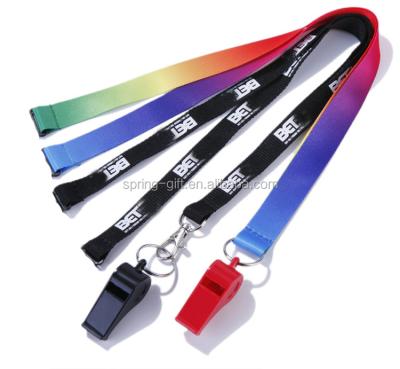 China Custom Police Quality Logo Whistle With Lanyard Sport Whistle Straps for sale