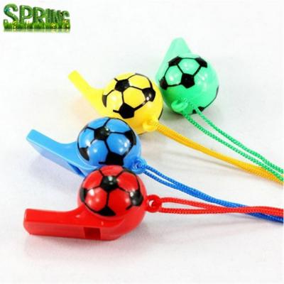 China Sport Activities Soccer Whistle World Cup Soccer Referee Whistle Kids Toy Cheer Plastic Props for sale