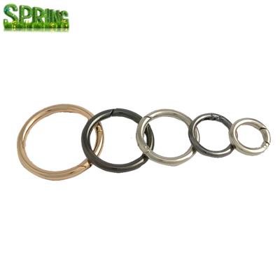 China Retail Industry Round Shape Zinc Alloy Jewelry Carabiner Ring Circular Climbing Hooks for sale