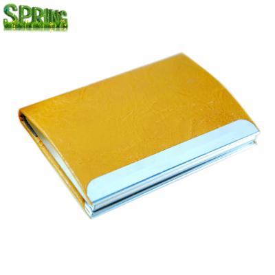 China NATIONAL Exquisite Leather Card Case Business Metal Balance Business Gift Name Card Box PVC Name Card Holder for sale