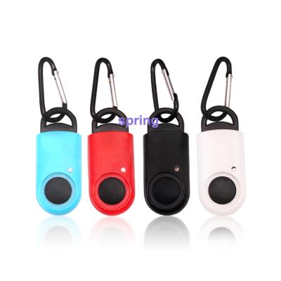 China Durable Carabiner Pocket Alarm 120db Flashlight Self-Defense Siren Key Chained Personal Alarm For Lady For Elderly for sale