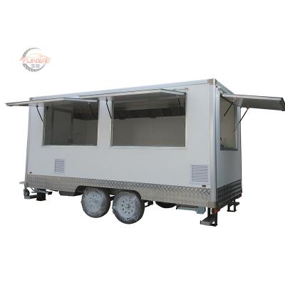 China Vegetable Processing New FRP High Quality Multi-functional Square Car Food Listing Truck From Factory For All Kinds Of Food Catering for sale