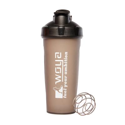 China Viable Custom Logo Outdoor Gym Sport Food Grade Water Protein Plastic Shaker Bottle for sale