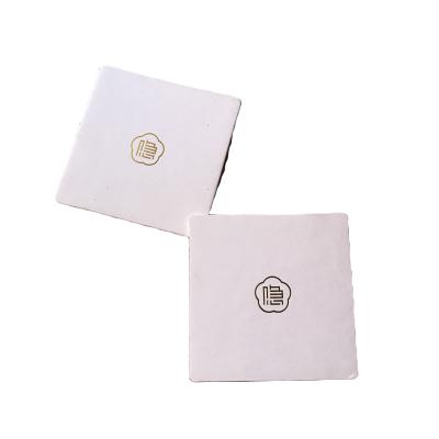 China New Arrived High Quality Traditional Style Sustainable Square Printing Absorbent Water Cup Coaster for sale