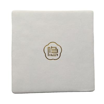 China Viable Wholesale High Quality Custom Printed Square Absorbent Cardboard Paper Coasters for sale