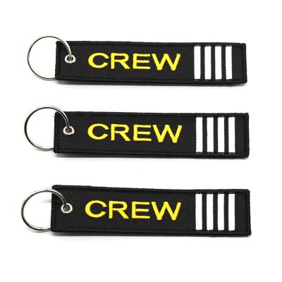 China Aviation Gifts / Stuff / Christmas / Friendship Gifts Personalized Embroidered Aviation Key Chain With Keyring for sale