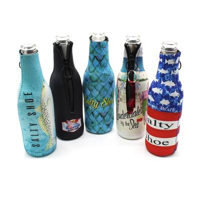 China Insulated Reusable Neoprene Beer Cooler Covers For 12 Ounce Bottles for sale