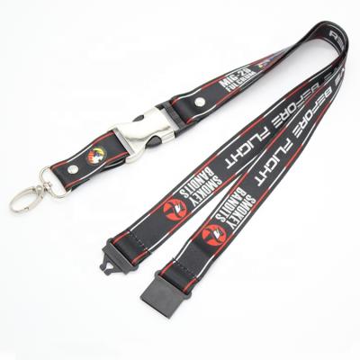 China Custom Sublimation Lanyard Aircraft Printed MIG-29 Lanyard Advertising , ID Lanyard For Pilot for sale