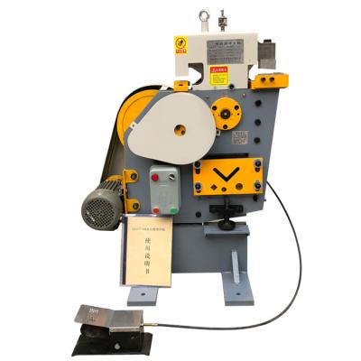 China Metal Mechanical Punching Machine Locksmith Machine Hydraulic Automatic Iron Worker Combine Punch And Shear Tools for sale