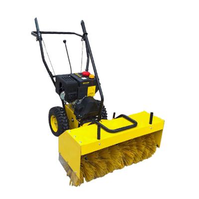 China Multifunctional Snow Removal Vehicle Hotels Gasoline Power Drive Machine Snow Broom Cleaning Sweeper for sale