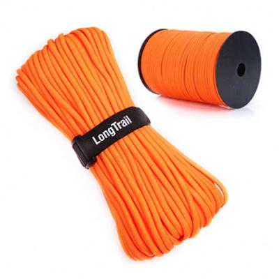 China Durable Hot Sale Polyethylene Fluorescent Polyester Double Braided Rope for sale