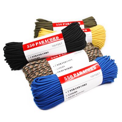 China Strong Most Popular Hot Selling Flat Coreless Paracord 550 Outdoor Camping for sale