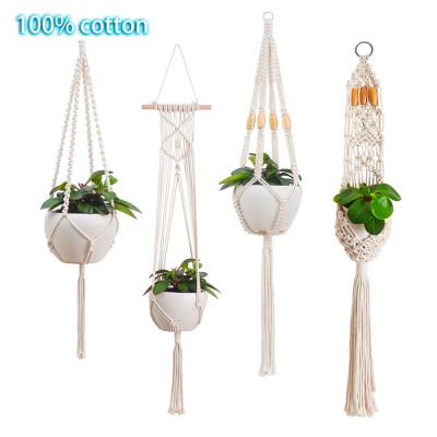 China Home Decoration Bengku Hot Products Planter Decor Simple Hanging Flower Pot Macrame Shelf for sale