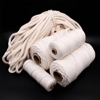 China Bengku Sustainable Hanging Decoration Twines Recycled Cotton Rope Macrame Twine Color Rope for sale