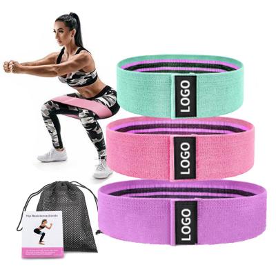 China Resistance Bands Bengku Suit Premium Woven Thick Strong Strength Flat Women's Resistance Sleeve Fitness Resist Band For Glute Set for sale